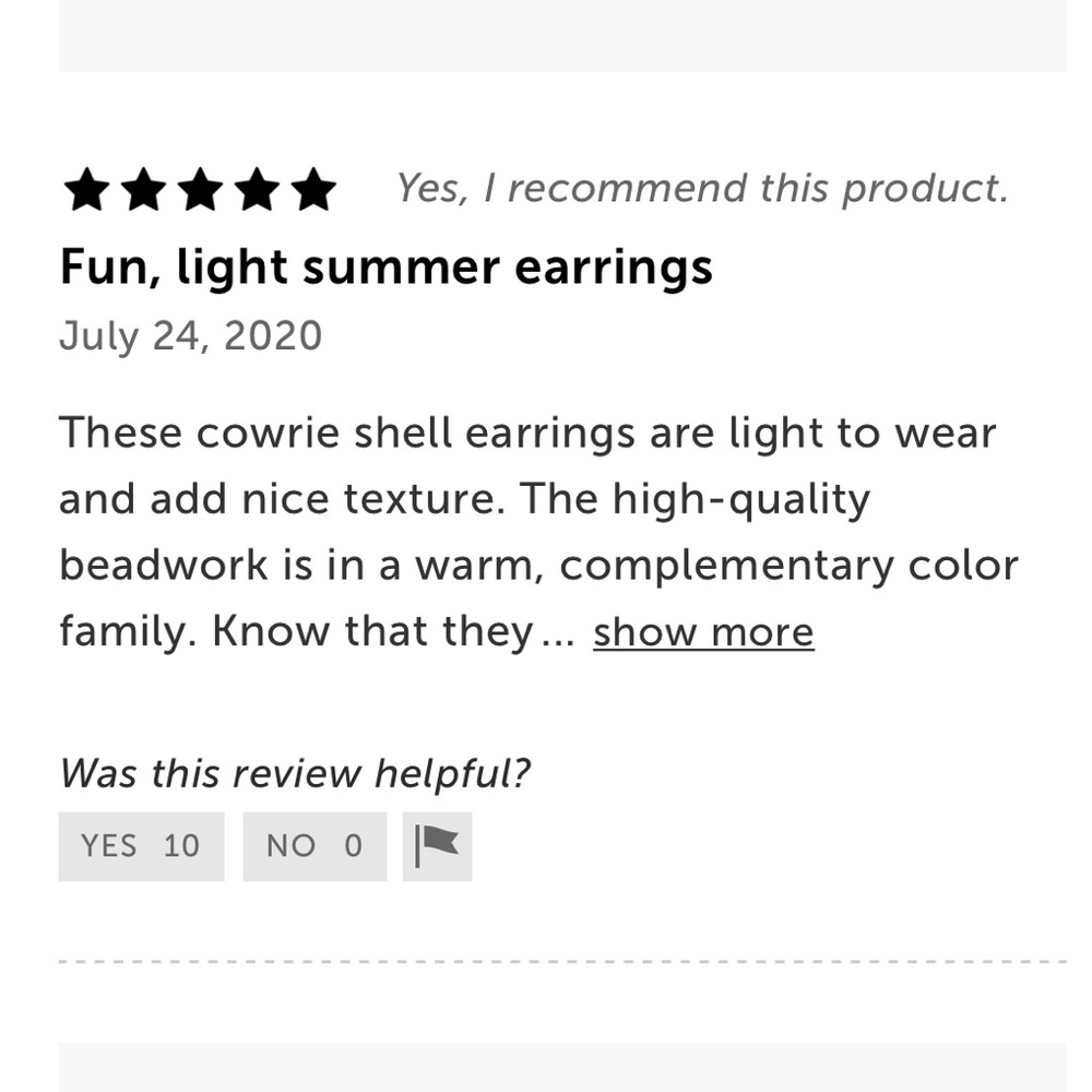 J. Crew Beaded Cowrie Shell Statement Earrings - image 6